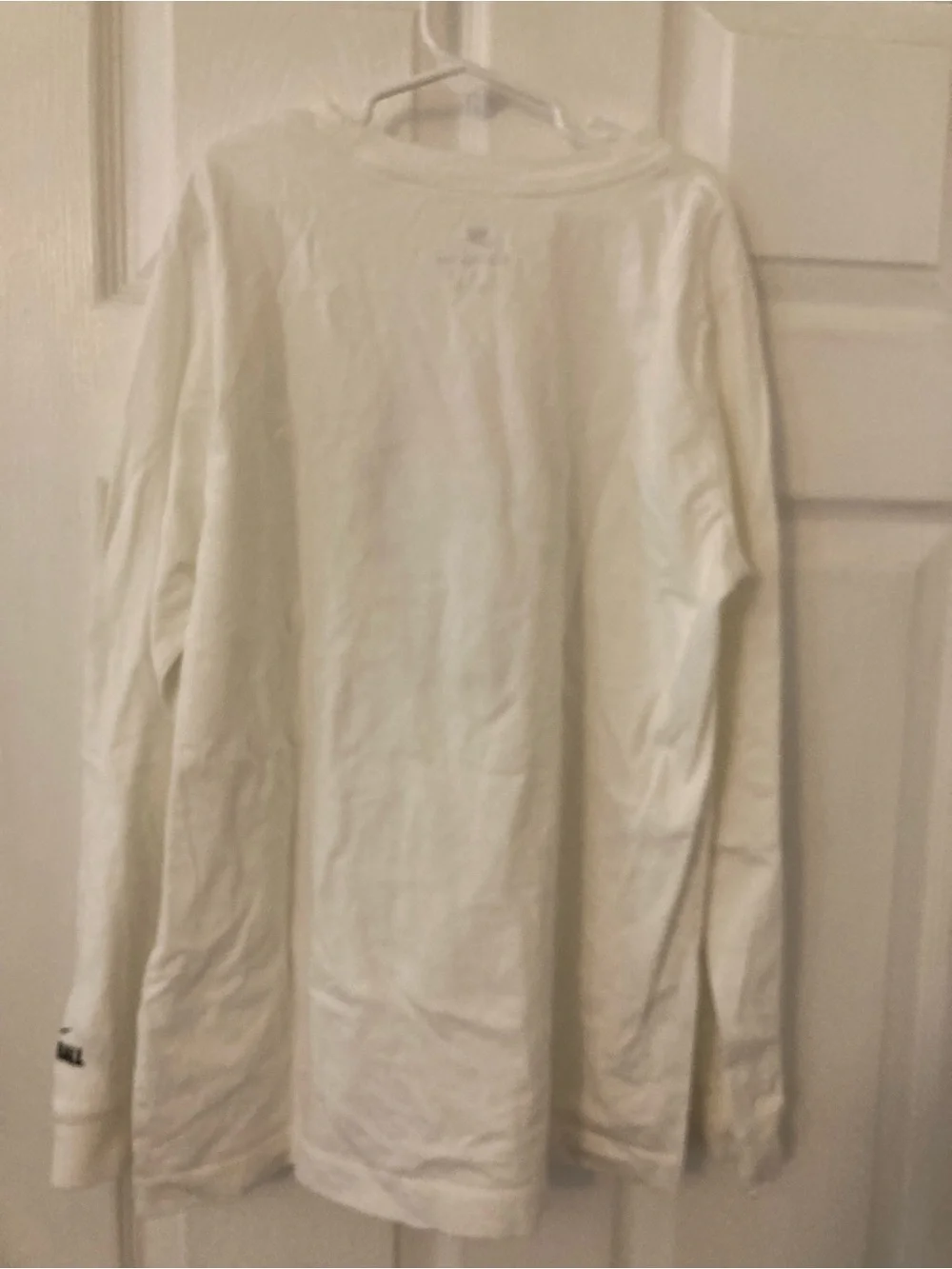 Nike White The Nike Tee Graphic Logo Long Sleeve